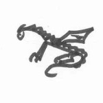 Stick figure dragon
